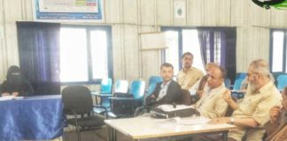 سنمار لمناقشة رسائل الدراسات العليا في كلية الآداب قسم اللغة العربية بجامعة إب.