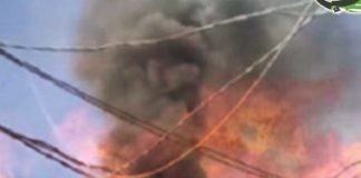 اندلاع حريق في مخيم للمهمشين بإب