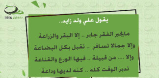 من أقوال علي ولد زايد