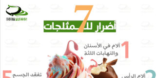 7 أضرار للمثلجات